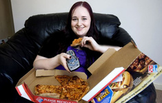 دختري كه فقط پيتزا مي‌خورد!